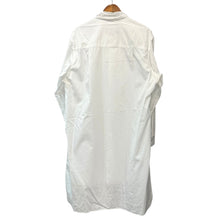 画像をギャラリービューアに読み込む, power of the WHITE yohji yamamoto パワーオブザホワイトヨウジヤマモト WA.T BROAD Z-CHEST PATCH PROPELLER GATHER リボンデザインロングシャツ PE-B93-095 2 ホワイト 15807