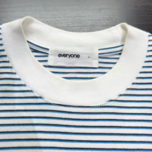 画像をギャラリービューアに読み込む, everyone エブリワン 24SS Gimme Five everyone border tee ボーダーTシャツ EV24-CS15 L ブルー 15078
