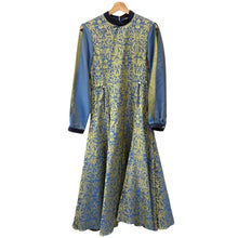 이미지를 갤러리 뷰어에 로드 , ha za ma ハザマ 2021SC 虚空を紡ぎ、織り成す物語のワンピース 青 黄 S 14720
