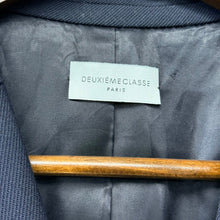 将图片加载到图库查看器,Deuxieme Classe ドゥーズィエムクラス 17AW HIGHTWIST JACKET ダブルブレストテーラードジャケット 金ボタンジャケット 38 ネイビー 15732