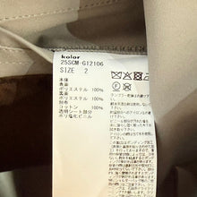 画像をギャラリービューアに読み込む, kolor カラー 25SS バックベルトデザイン半袖シャツ 25SCM-G12106 2 グレー 15314