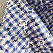 Load image into Gallery viewer, JUNYA WATANABE ジュンヤワタナベ 09SS フラワー刺繍ギンガムチェックノースリーブシャツ JC-B036