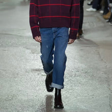 画像をギャラリービューアに読み込む, DRIES VAN NOTEN ドリスヴァンノッテン 17AW ダメージ加工ストレートデニムパンツ 13735