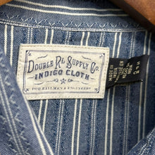 画像をギャラリービューアに読み込む, RRL ダブルアールエル 25SS HARTLEY WS-LONG SLEEVE-SPORT SHIRT ドビーシャンブレーワークシャツ S ブルー 15101