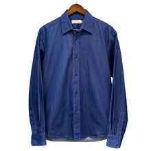 画像をギャラリービューアに読み込む, NICENESS ナイスネス 18SS ERIC シルク混デニムシャツ M インディゴ 15499
