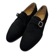 画像をギャラリービューアに読み込む, F.lli Giacometti フラテッリジャコメッティ FG498 SINGLE MONK STRAP SHOES シングルモンクストラップスエードスーパーバックレザーシューズ 41 14092