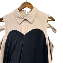 Lade das Bild in den Galerie-Viewer, ha za ma ハザマ 20SS シャツとドレスの二重装 ワンピース S ブラック 15449