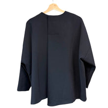 画像をギャラリービューアに読み込む, ENFOLD エンフォルド 19SS ダブルクロススクエアBOXプルオーバーカットソー シャツ ブラウス 300CS230-0470 36 ネイビー 14564