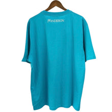 Load image into Gallery viewer, JW Anderson JWアンダーソン ポルアングラダ Blue Pol Anglada Oversized Printed Rugby Face T-shirt プリントTシャツ 14185
