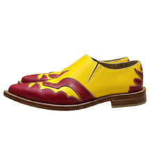 Load image into Gallery viewer, COMME des GARCONS コムデギャルソン 99AW 2トーンウエスタンデザインスリッポンレザーシューズ 23cm イエロー 3489