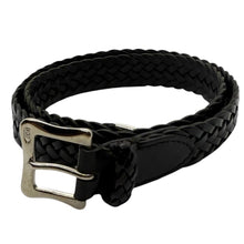 Load image into Gallery viewer, J&M DAVIDSON ジェイアンドエムデヴィッドソン ENVELOPE BUCKLE TIP END PLAITED BELT 30MM エンベロープバックルチップエンド メッシュレザーベルト 13915