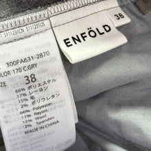 画像をギャラリービューアに読み込む, ENFOLD エンフォルド 22AW ウールワイドパンツ 300FA631-2870 38 グレー R14659