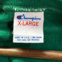 Load image into Gallery viewer, champion チャンピオン USA製 2トーンスウェット XL グリーン 古着 14861