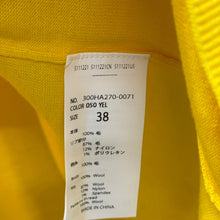 画像をギャラリービューアに読み込む, ENFOLD エンフォルド 24AW OPEN CUFF PULLOVER オーバーサイズニット 300HA270-0071 38 イエロー 14795