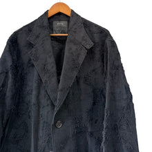Lade das Bild in den Galerie-Viewer, S'YTE by yohji yamamoto サイト ヨウジヤマモト COTTON BOTANICAL SHEER JACQUARD ONE-BUTTON LONG COAT ボタニカルコート 2 ブラック 15832