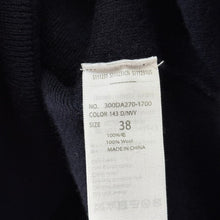 画像をギャラリービューアに読み込む, ENFOLD エンフォルド 20AW CASH TOUCH レイヤーカフプルオーバーニット 300DA270-1700 38 ネイビー R14551