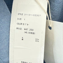 이미지를 갤러리 뷰어에 로드 , NATIVE VILLAGE ネイティブヴィレッジ ウールシルクワンピース 1 ブルー 15609
