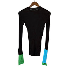 画像をギャラリービューアに読み込む, ENFOLD エンフォルド 22SS マルチカラーリブニットレイヤードカットソー 300FS270-2330 38 ブラック 14703