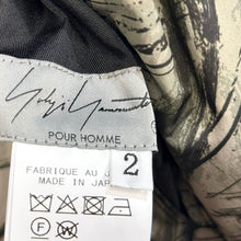 画像をギャラリービューアに読み込む, Yohji Yamamoto POUR HOMME ヨウジヤマモトプールオム 25AW KNEE TAB PADDED PRINTED PANTS リバーシブル中綿ワイドテーパードパンツ HL-P48-921 2 ブラック 15178