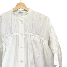 画像をギャラリービューアに読み込む, ENFOLD エンフォルド 22SS washedタイプライターギャザーシャツ 300FS930-1790 38 ホワイト 14715