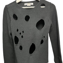 Lade das Bild in den Galerie-Viewer, COMME des GARCONS COMME des GARCONS コムコム コムデギャルソン 09SS 穴あきデザインコットンアクリルニットセーター S17N010 13866