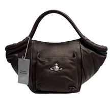 画像をギャラリービューアに読み込む, Vivienne Westwood ヴィヴィアンウエストウッド Braccialini メタルオーブデザインレザーハンドバッグ 14368
