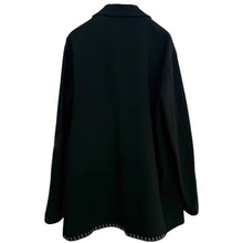 画像をギャラリービューアに読み込む, Y's ワイズ 24AW W/ FLANNEL HAND STITCHED LEFT FACING SHIRT JACKET ウールフランネルハンドステッチジャケット YO-J14-113 14229