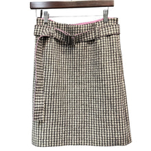 Load image into Gallery viewer, Weekend Max Mara ウィークエンドマックスマーラ ハウンドトゥースベルテッドウールスカート 14459
