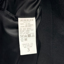 Load image into Gallery viewer, AURALEE オーラリー 22AW CASHMERE WOOL MOSSER SOUTIEN COLLAR COAT ウールカシミヤコート A22AC01MC 3 ブラック 15718
