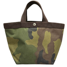 画像をギャラリービューアに読み込む, Herve Chapelier エルベシャプリエ 迷彩柄コーデュラ舟型トートバッグ M カーキ 14683