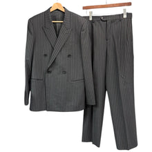 画像をギャラリービューアに読み込む, CELINE セリーヌ 21SS ストライプセットアップ ダブルブレストジャケット スケートスラックスパンツ 2V25D219M 2P498219M 14327