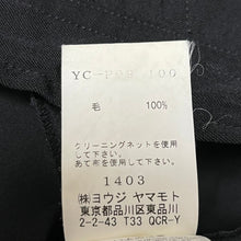 将图片加载到图库查看器,Y's ワイズ ウールギャバジンイージーワイドデザインパンツ YC-P09-100 13856