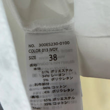 이미지를 갤러리 뷰어에 로드 , ENFOLD エンフォルド 21SS ダブルクロスSHレイヤーチュニック シャツ 300ES230-0100 38 ホワイト R14649