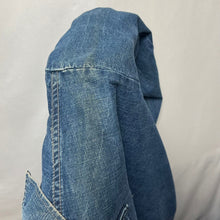 Lade das Bild in den Galerie-Viewer, BLUEBLUE ブルーブルー パッチワークデザインデニムジャンプスーツ オールインワン