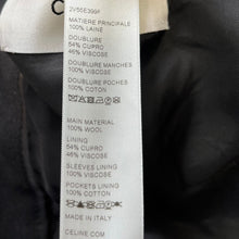 Lade das Bild in den Galerie-Viewer, CELINE セリーヌ ノーカラーフランネルレクタングルジャケット 2V55E399F