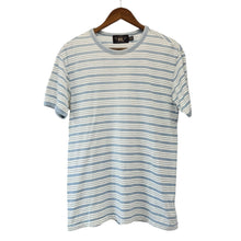 画像をギャラリービューアに読み込む, RRL ダブルアールエル インディゴストライプドジャージーリンガーTシャツ S ブルー 15391