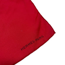 画像をギャラリービューアに読み込む, HERMES エルメス コットンシルクカレ50 レッド 3510