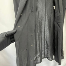 画像をギャラリービューアに読み込む, JUNYA WATANABE ジュンヤワタナベ 04SS ウールポリエステルカットオフデザインジャケット JM-J017 M ブラック 3480