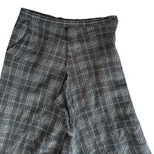 Load image into Gallery viewer, Y's ワイズ 24AW W/ CHECK RED STITCH GUSSET PANTS レッドステッチウールチェックガゼットドローストリングパンツ YO-P20-112 14230