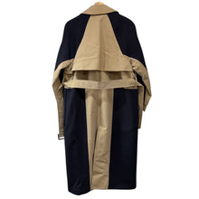 画像をギャラリービューアに読み込む, ENFOLD エンフォルド 19AW ウール切替トレンチコート 300CA330-1730 36 ネイビー×ベージュ R14661