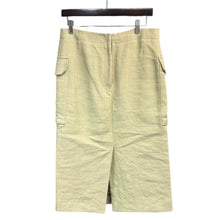 Load image into Gallery viewer, Drawer ドゥロワー カーゴポケットデザインリネンレーヨンスリットスカート 6524-299-1061 14455