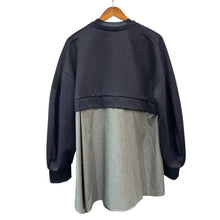 Load image into Gallery viewer, nagonstans ナゴンスタンス 25AW shirt layered round pullover レイヤードプルオーバーシャツ 470IA880-2161 M ネイビー 15258