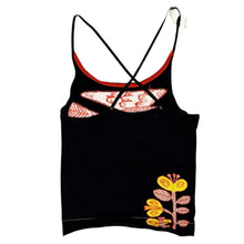 Load image into Gallery viewer, mina perhonen ミナペルホネン forest parade ニットキャミソール js8408 ネイビー R14594