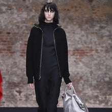 画像をギャラリービューアに読み込む, RAF SIMONS ラフシモンズ 22AW Bulky knit turtle neck cardigan ジップアップニット 14036