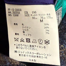 画像をギャラリービューアに読み込む, Paul smith ポールスミス VITALE BARBERIS CANONICO社製 シルク混ウールチェック柄2Bテーラードジャケット 14102