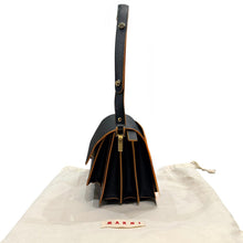 画像をギャラリービューアに読み込む, MARNI マルニ TRUNK サフィアーノレザートランクミディアムショルダーバッグ SBMPN09U07 LV520 ブラック 15244