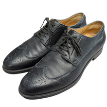 画像をギャラリービューアに読み込む, F.LLI Giacometti フラテッリジャコメッティ FG126 PETIT ZEBY BLU NUIT ウイングチップレザーシューズ サイズ42 14430