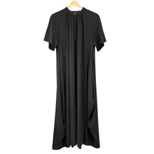 画像をギャラリービューアに読み込む, ENFOLD エンフォルド 21AW PEライトジョーゼットコクーンワンピース 300EA333-2100 38 ブラック 14573