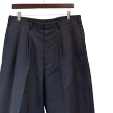 将图片加载到图库查看器,HEUGN ユーゲン GEORGE 2PLEATED TROUSERS 2タックスラックスパンツ TROUSER 005 3 ネイビー 14869