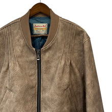 이미지를 갤러리 뷰어에 로드 , ANDERSSON BELL アンダースンベル TANYA FAUX LEATHER PINTUCK BOMBER JACKET ショート丈フェイクレザーボンバージャケット awa516w M ベージュ 14741